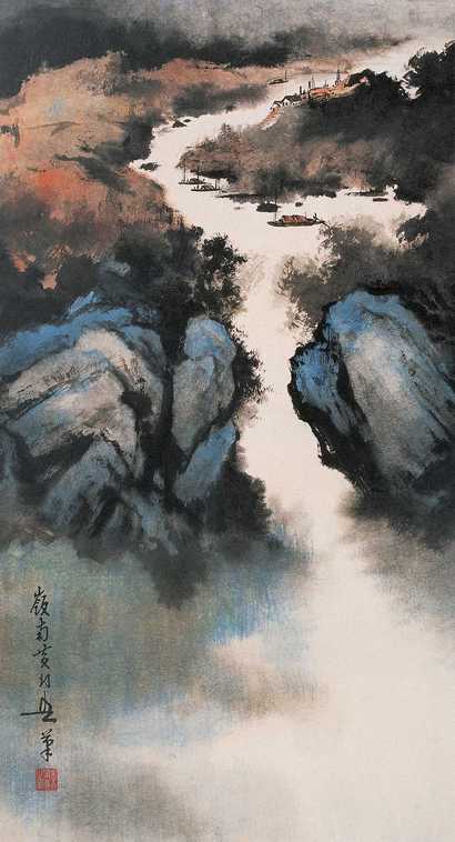 黄幻吾 山水 立轴